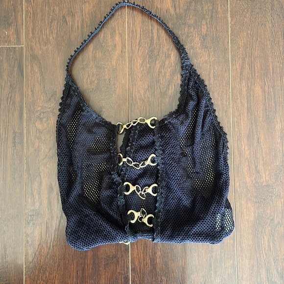 Vintage Shirley of Hollywood black lace with chains lingerie - Picture 2 of 7